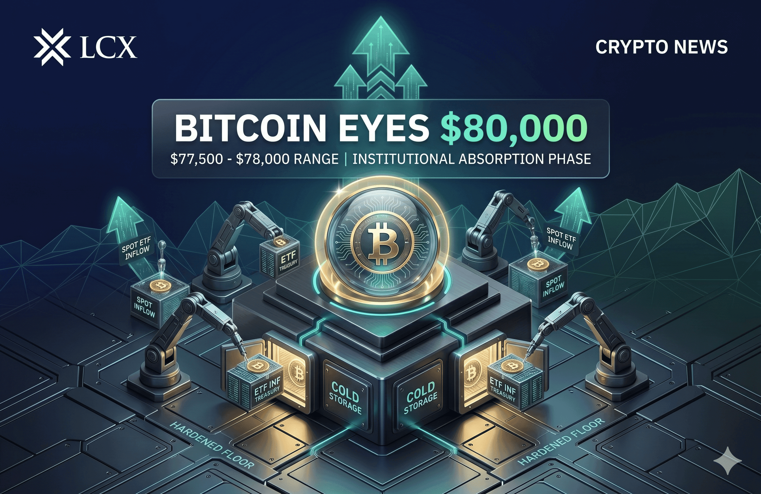 Bitcoin Eyes $80,000 as Institutional Floor Hardens: The New Paradigm of 2026