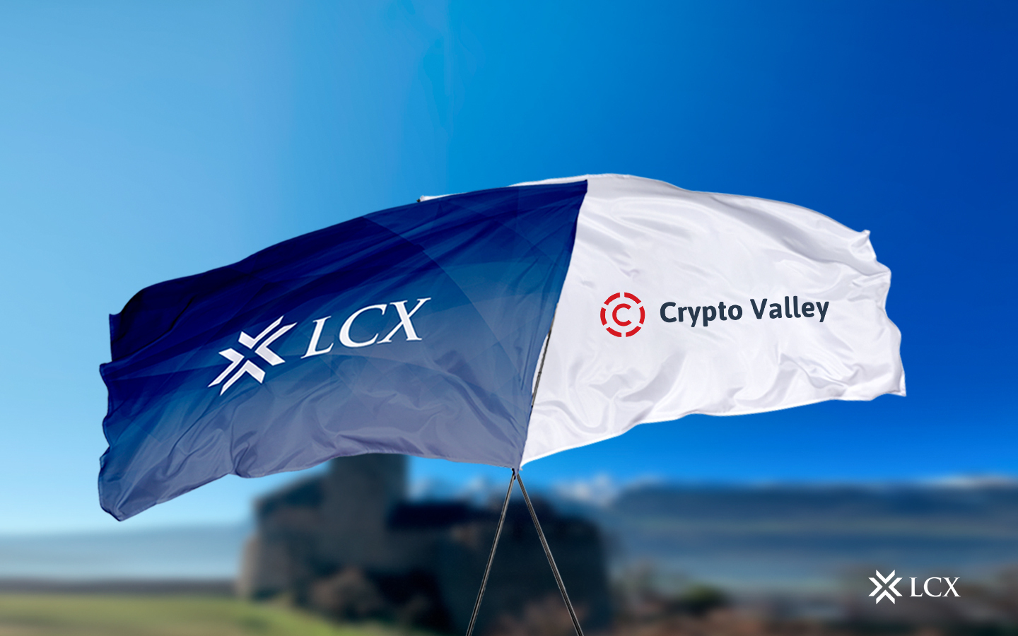 20220531 LCX Crypto Valley flag Blog Post LCX+Cryptovalley