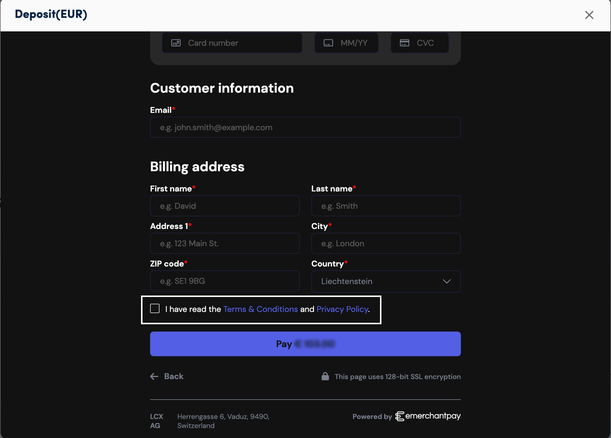 Click terms and conditions Click terms and conditions