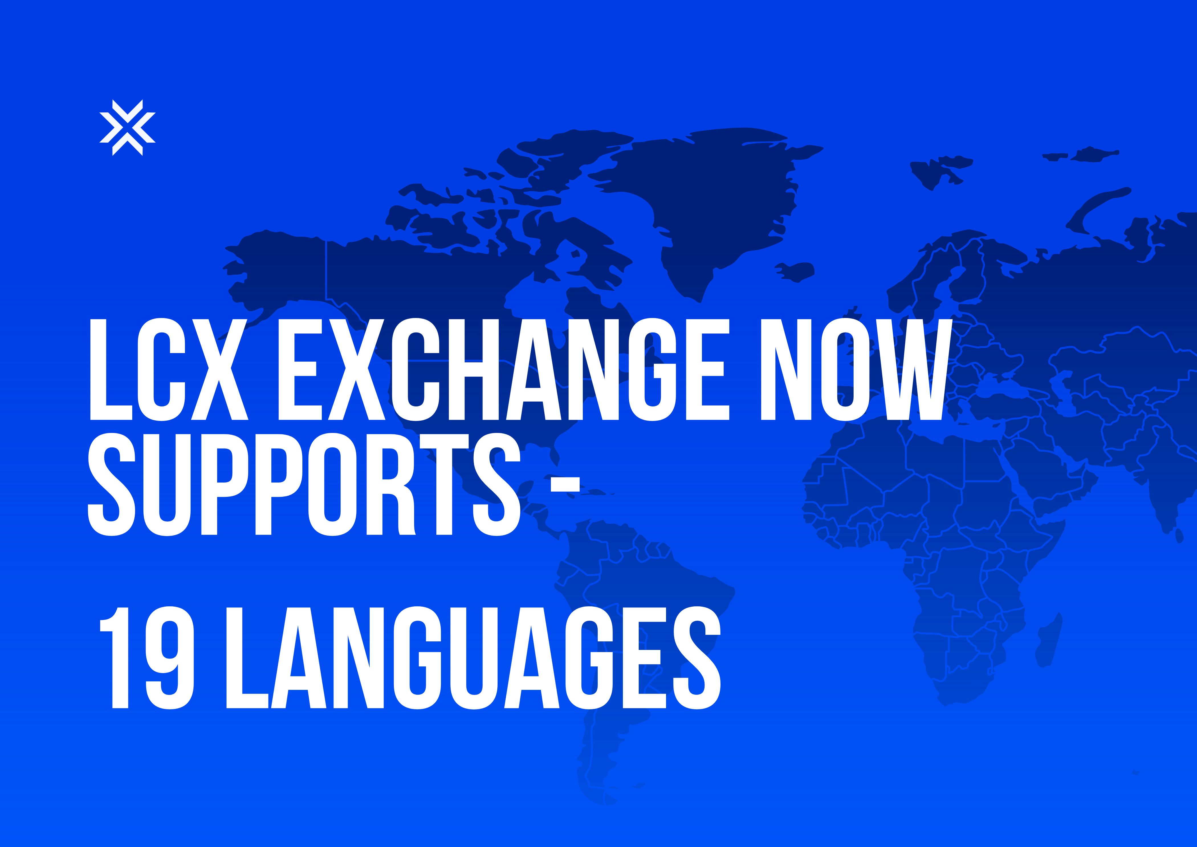 LCX exchange supports 19 languages