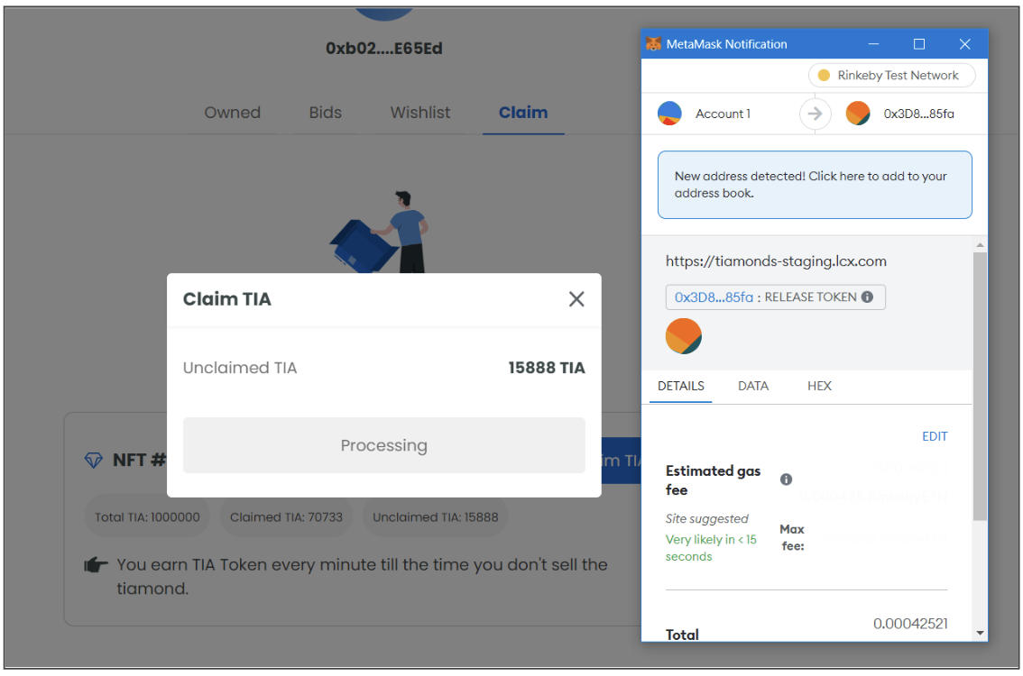 claim TIA processing