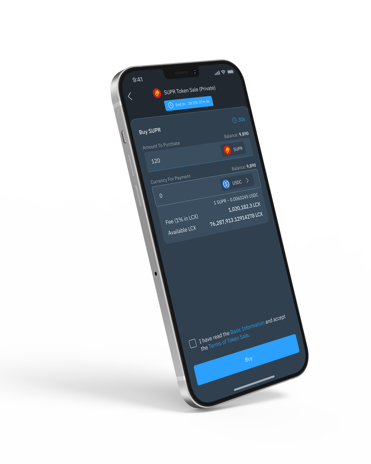 LCX Mobile Token Sale