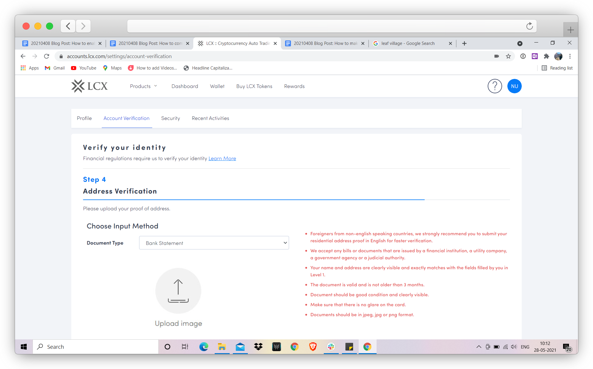 Address verification Address verification